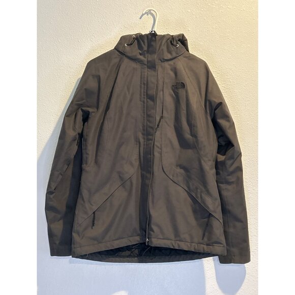 The North Face INLUX (Women's MEDIUM) Gray Insulated Jacket Coat - Picture 1 of 6